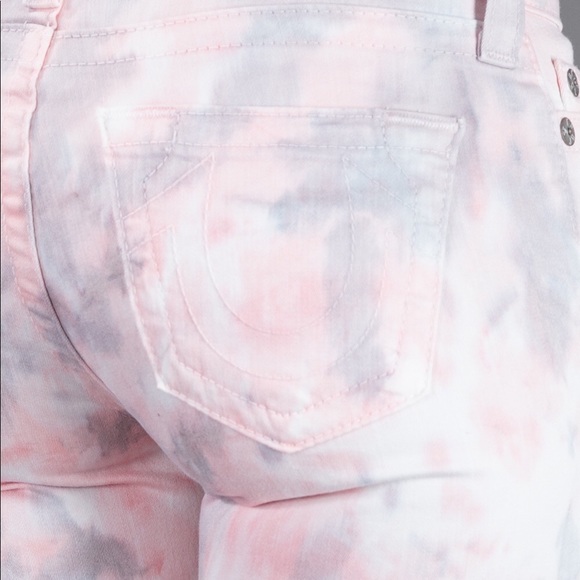 True Religion Halle Tie Dye Skinny Jeans Size 23 - Picture 2 of 3